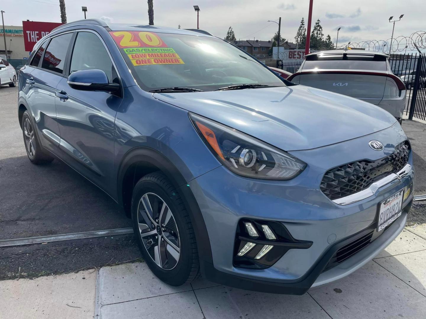 2020 Blue /BLACK Kia Niro Plug In Hybrid (KNDCD3LD7L5) , located at 744 E Miner Ave, Stockton, CA, 95202, (209) 944-5770, 37.956863, -121.282082 - Photo#0